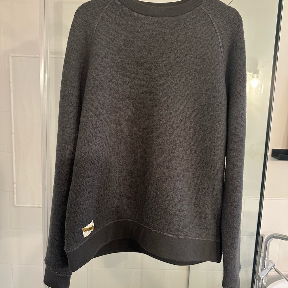 Tracksmith Charcoal Crewneck Sweatshirt | Large